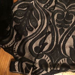 Lace long sleeve romper